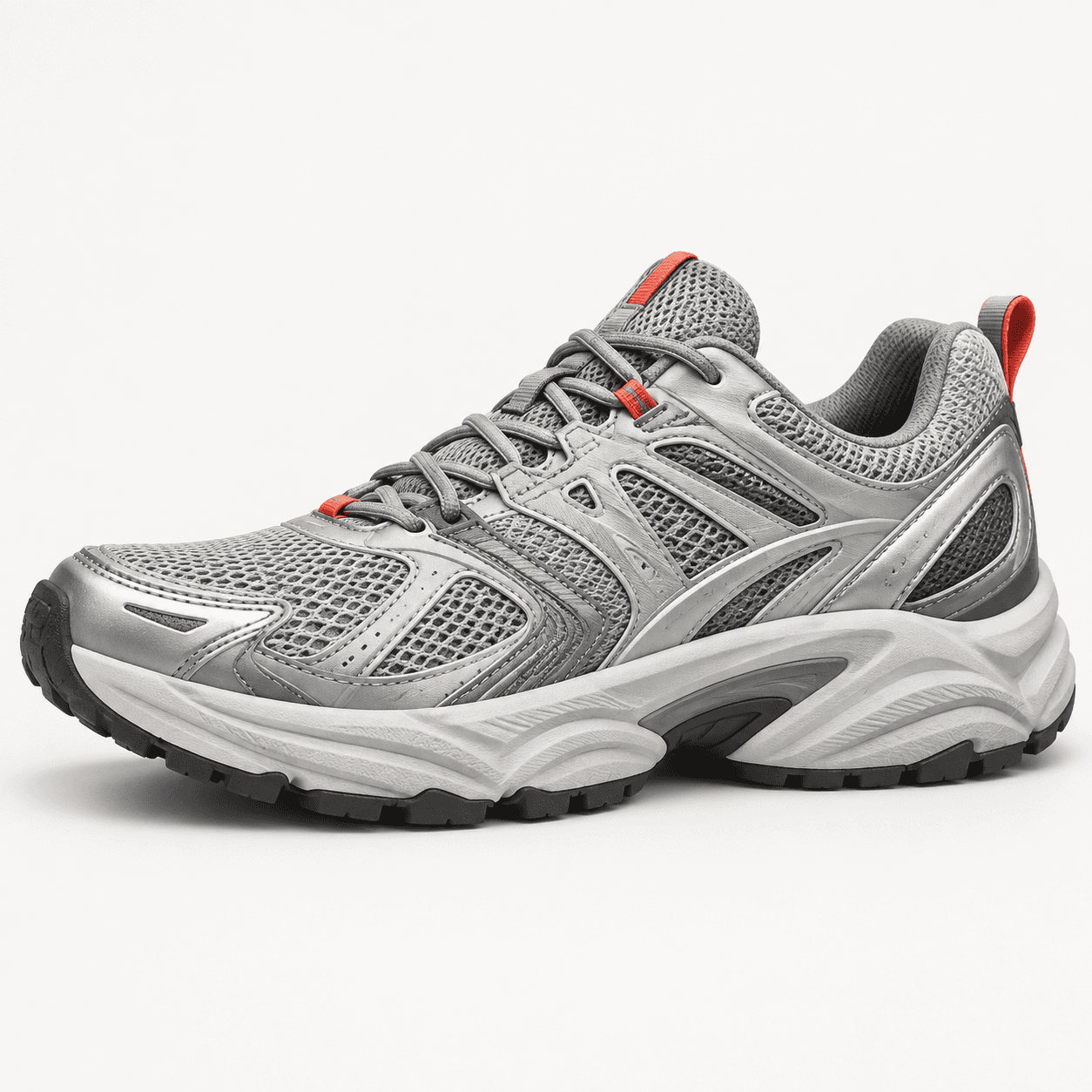 Pace 03 in Silver / Coral
